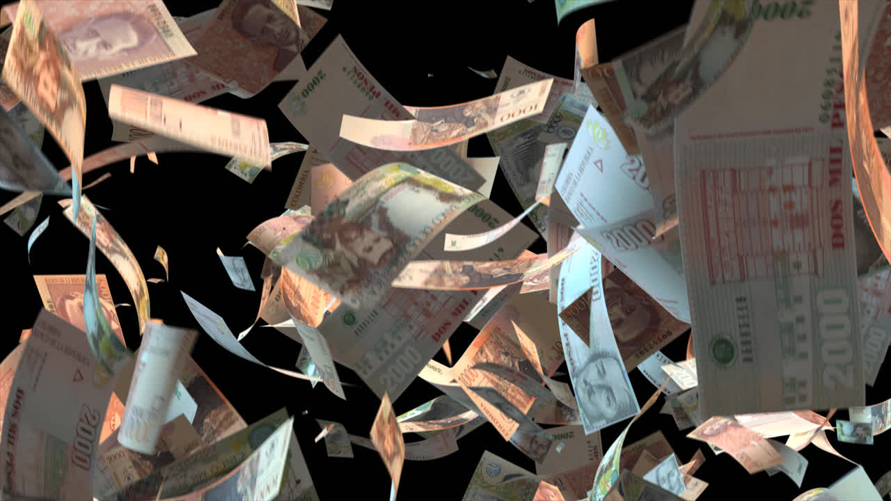 떨어지는 콜롬비아 페소