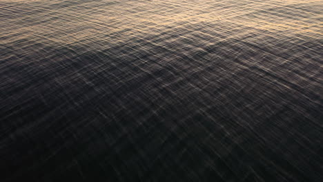 abstract texture of ocean with rippling water during sunset