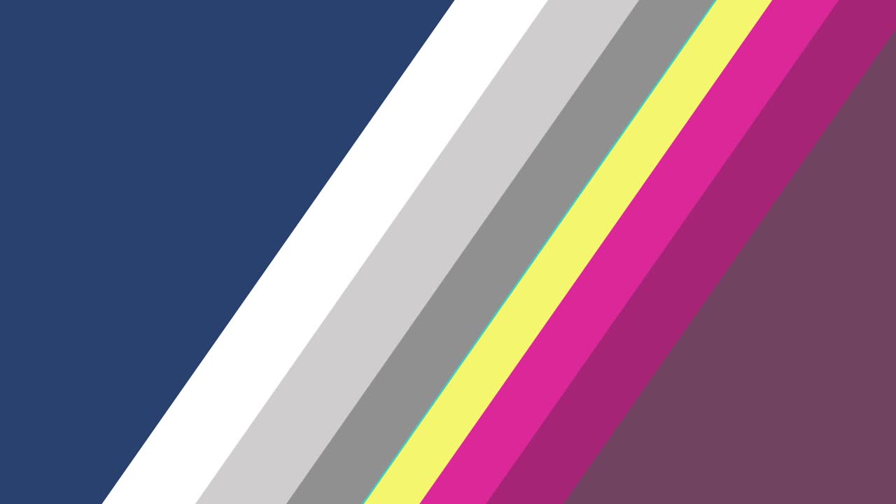 Abstract Diagonal Stripes and Geometric Shapes