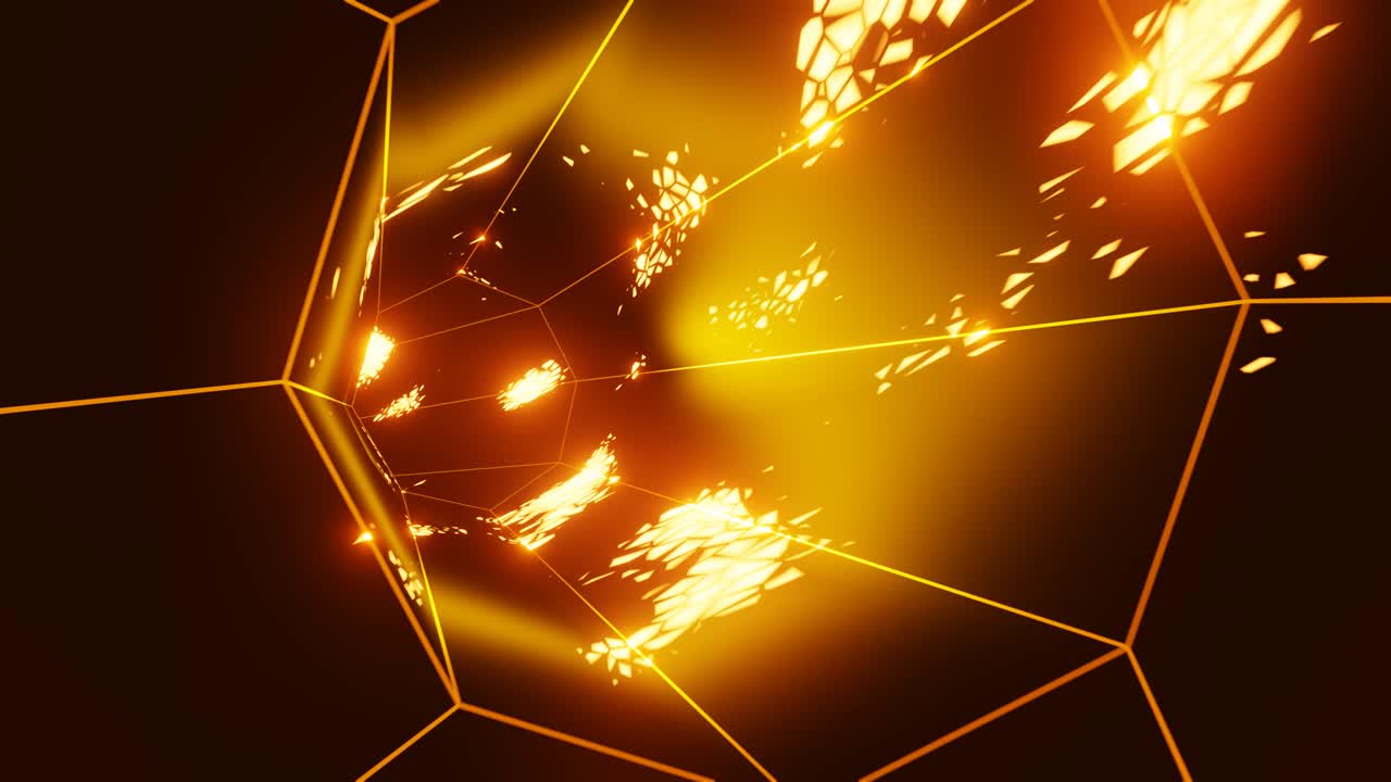 미래의 추상적인 터널로의 비행