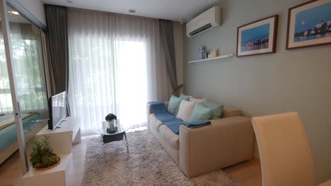 decorative dining area in the open plan accommodation- home- flat- apartment