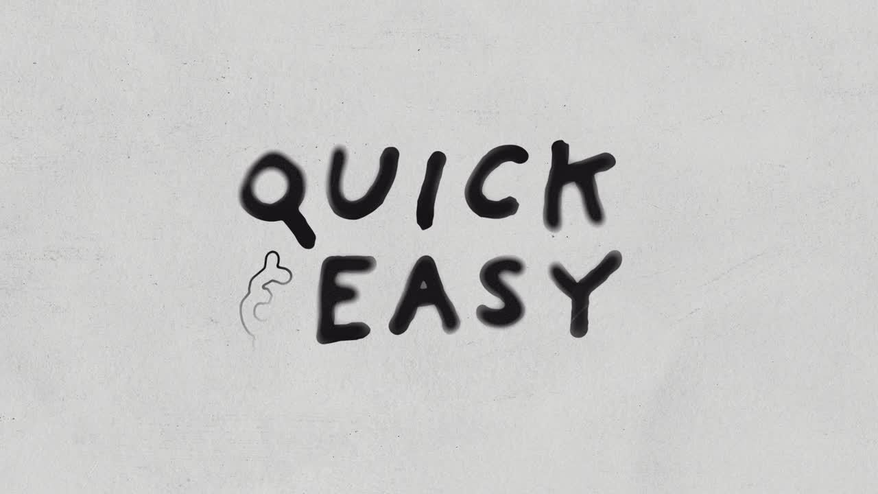 Quick, Easy, Simple, Inky Text
