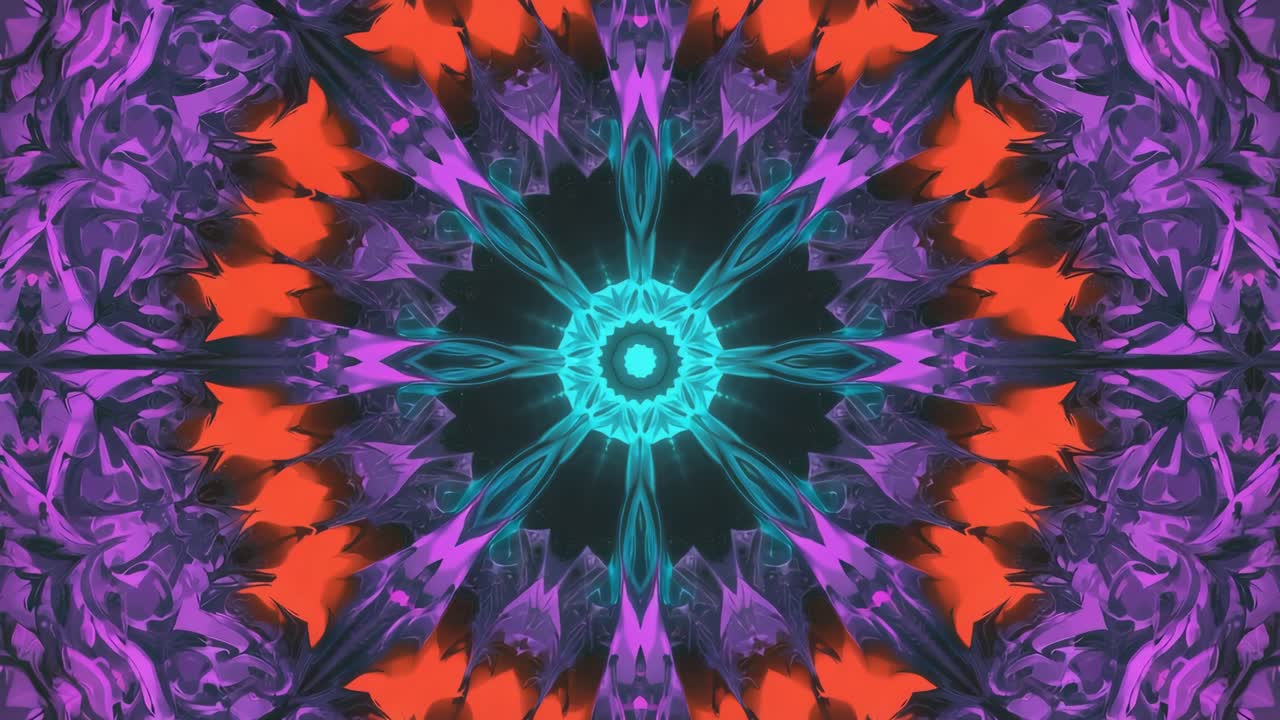 Colorful Abstract Kaleidoscope Pattern