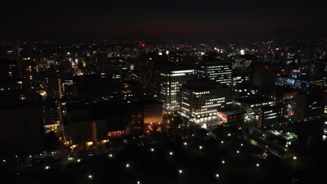 Skyline-Aerial-Night-view-in-Yokohama