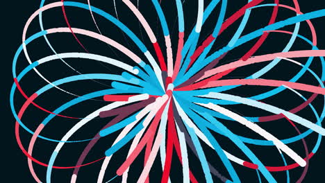 diseño de espiral abstractamente colorido