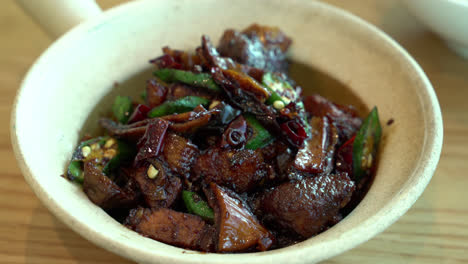 dried bak kut teh with rice