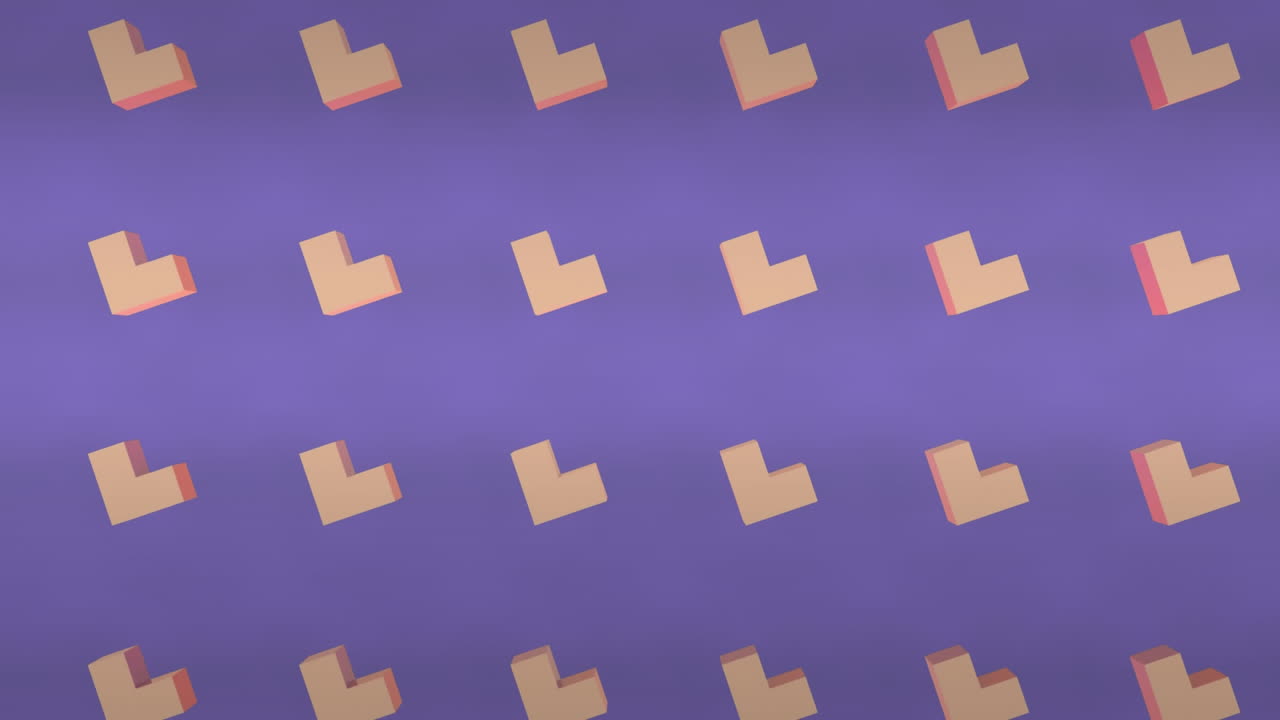 움직이는 3d 추상적인 모양