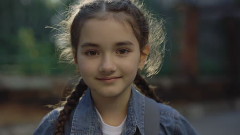 smiling girl portrait