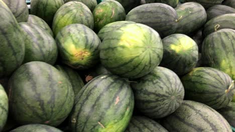 mercado de sandías y melones ecológicos