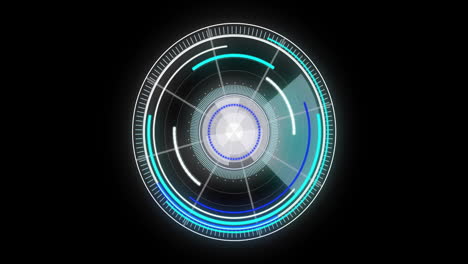 animation of scope scanning on black background