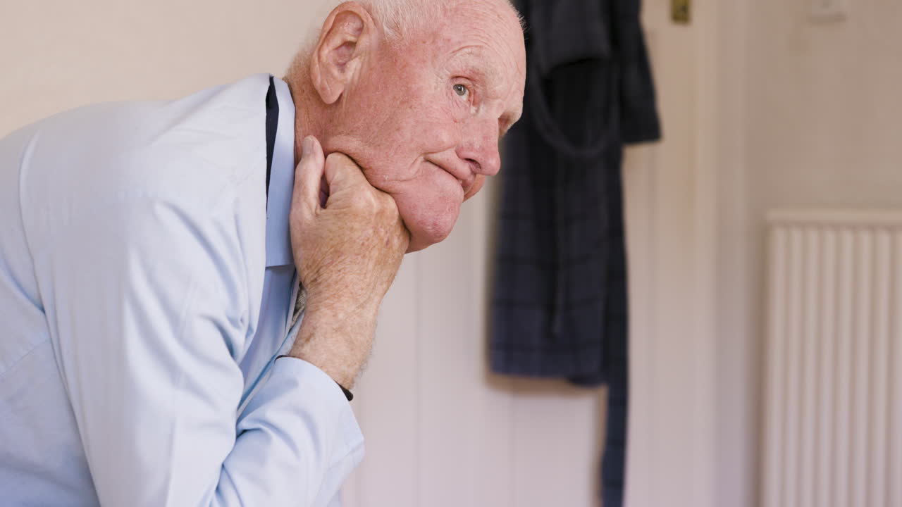 Senior man experiencing health issues