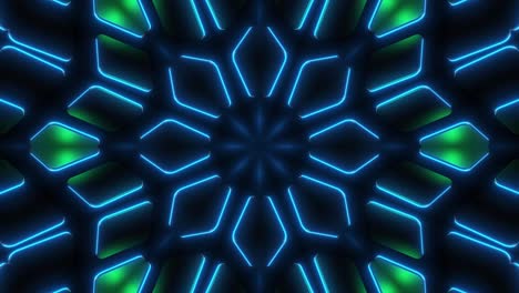 patrón geométrico de neón abstracto