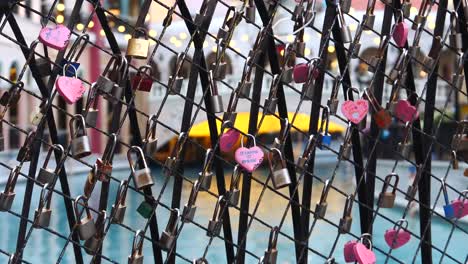 Close up Shots of Beautiful Locks slowmotion 180fps