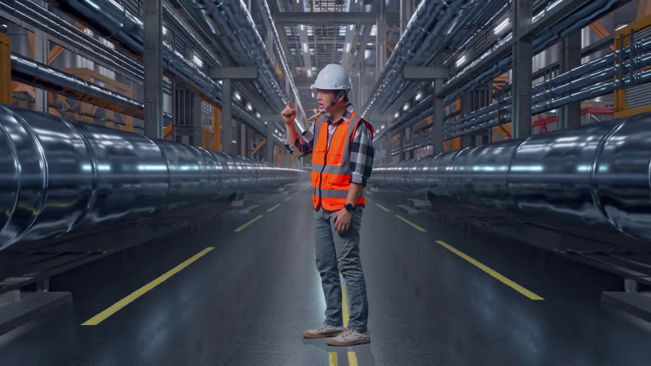 Industrial Engineer in a Factory Setting