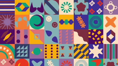 geometric pattern animated background