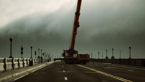 puente de carretera en construcción