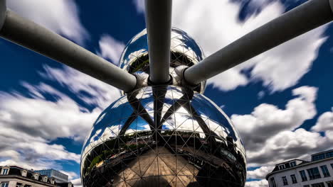 the atomium in brussels, belgium - low-angle view
