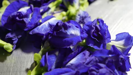 pile of butterfly pea flower, close up-1