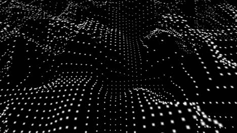 abstract dots 4k black and white background