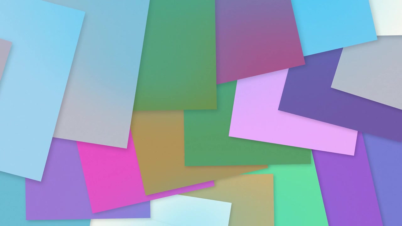 Abstract Motion Graphic with Colorful Overlapping Rectangles