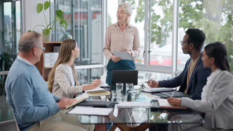 mentor, planning and presentation with woman