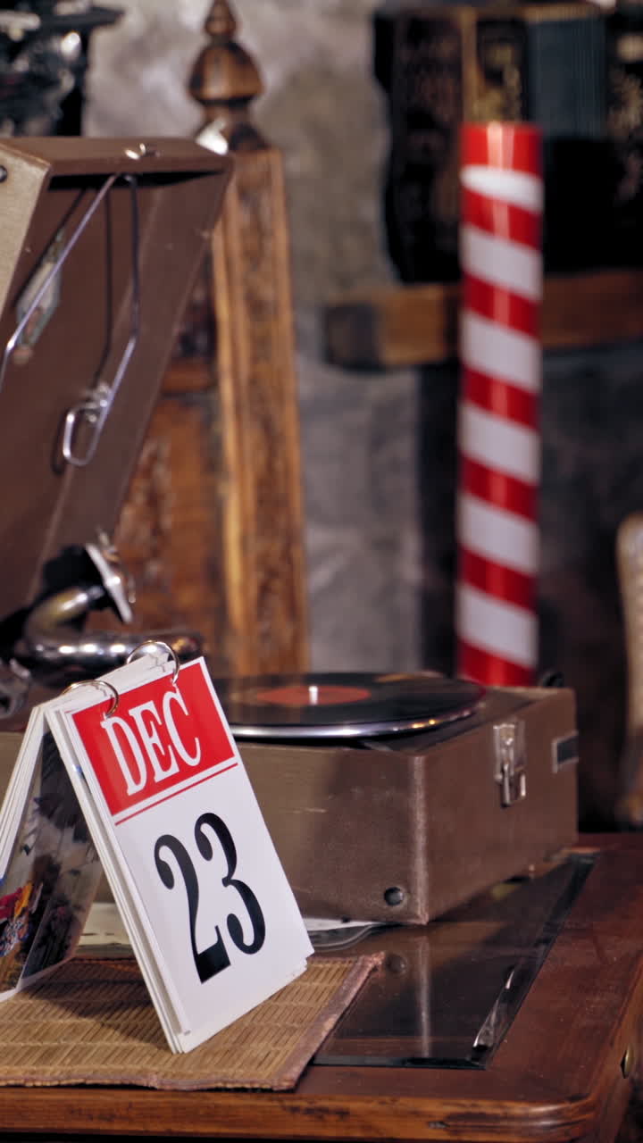 Santa Clause with calenda.r Vertical video