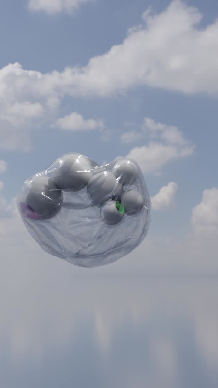 Eyes in Plastic Floating in the Sky