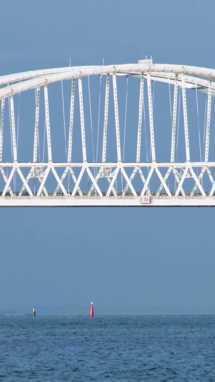 White Arch Bridge over Water