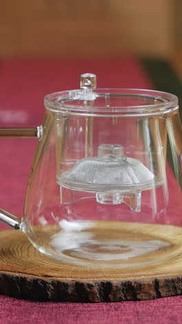 Preparing Tea with a Glass Teapot