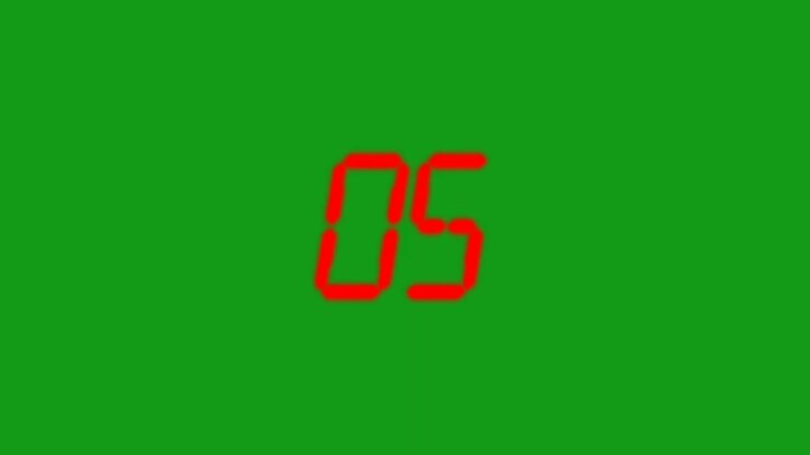 Timer green screen motion graphics