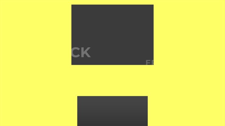 Modern Black Friday text with black lines on yellow gradient