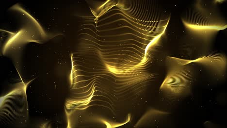 beautiful blue shimmering particles with lens flare on black background in slow motion 3d animation