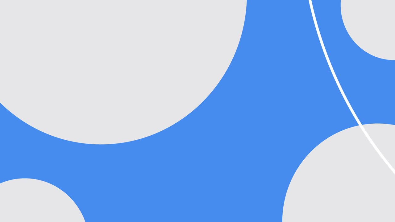 animación abstracta azul con círculos blancos