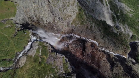 aerial: trolltunga fjords in norway