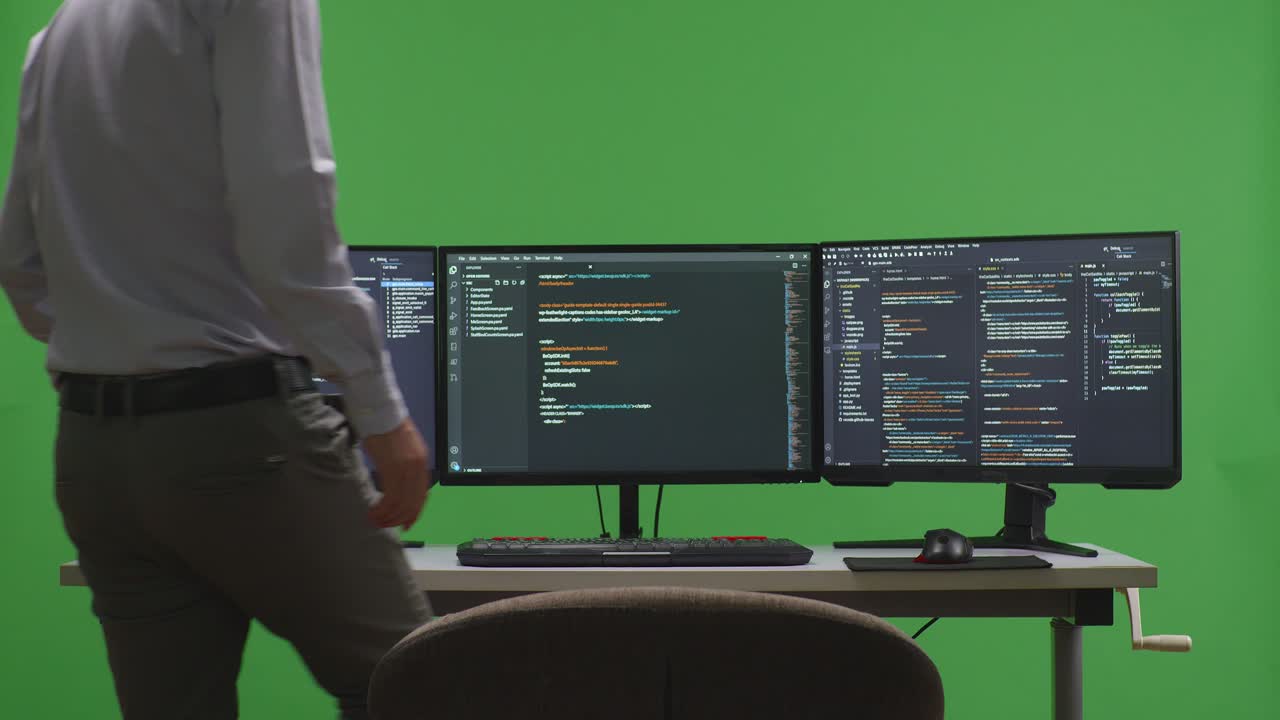 Person Coding on a Computer