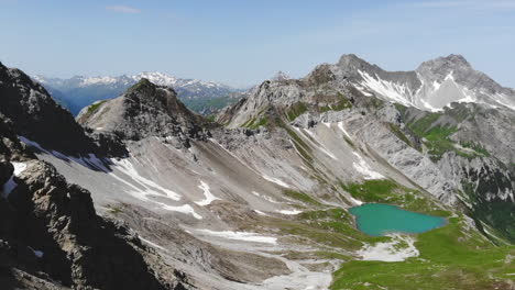 Panorama-View-Of-Lechtaler-Alpen,-Tirol,-Austria