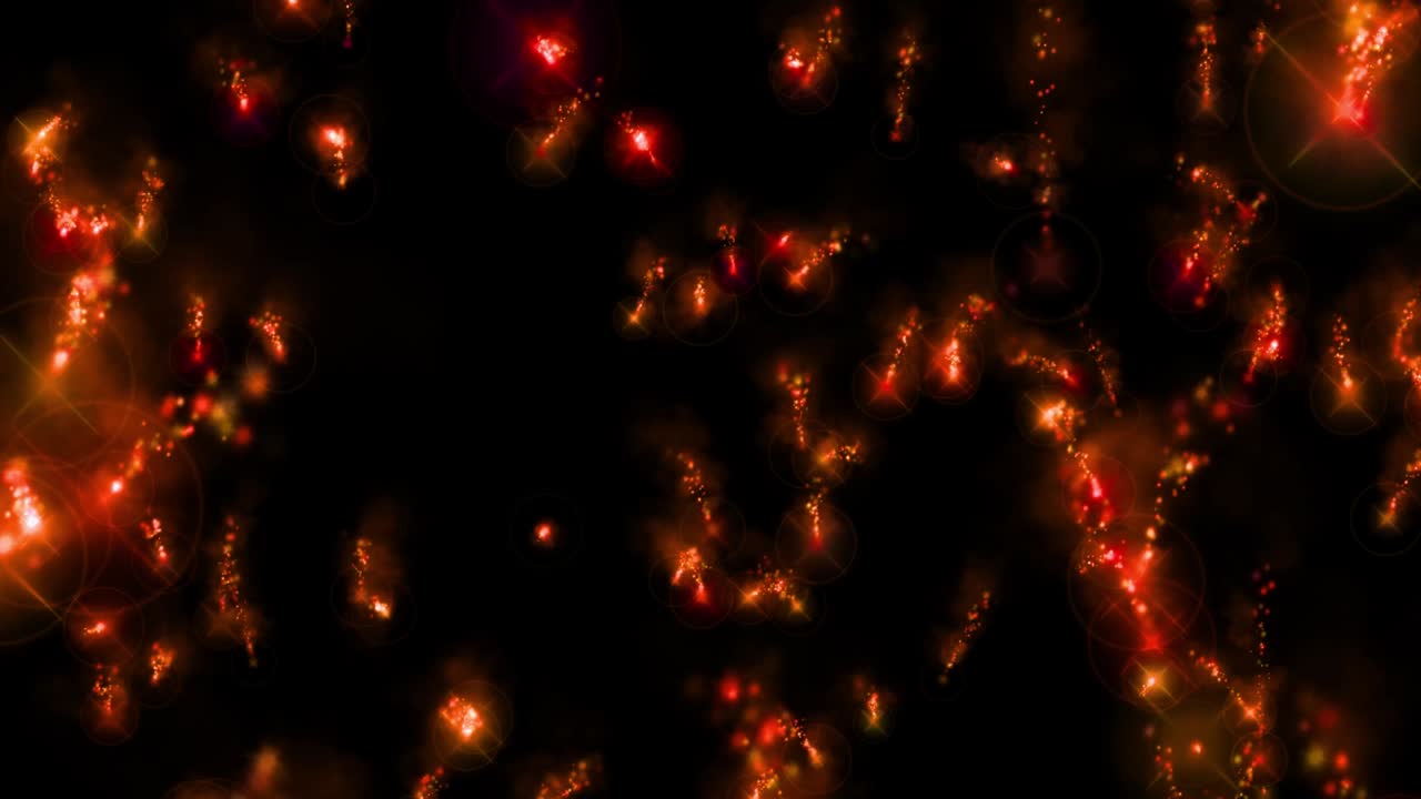 Sparks fire color particles animation motion graphics