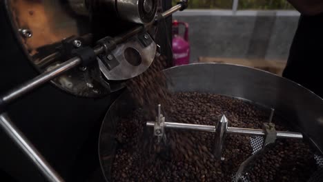 proceso de tostado de granos de café