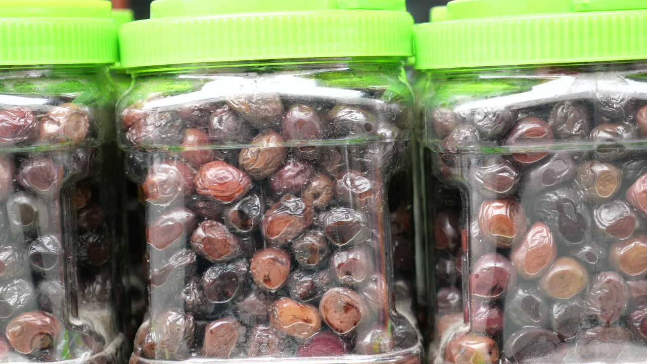 Jars of Black Olives