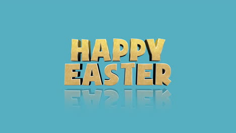 Cartoon-Happy-Easter-text-on-green-gradient