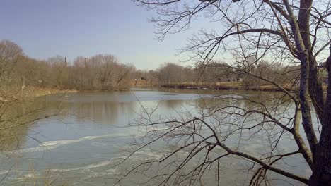 presumpscott river in westbrook, maine