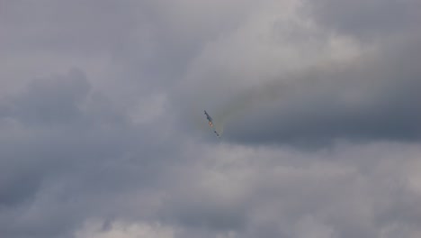 eurofighter military fighter aircraft turns at full speed. you can see the afterburner. recorded in slow motion at airpower 2024