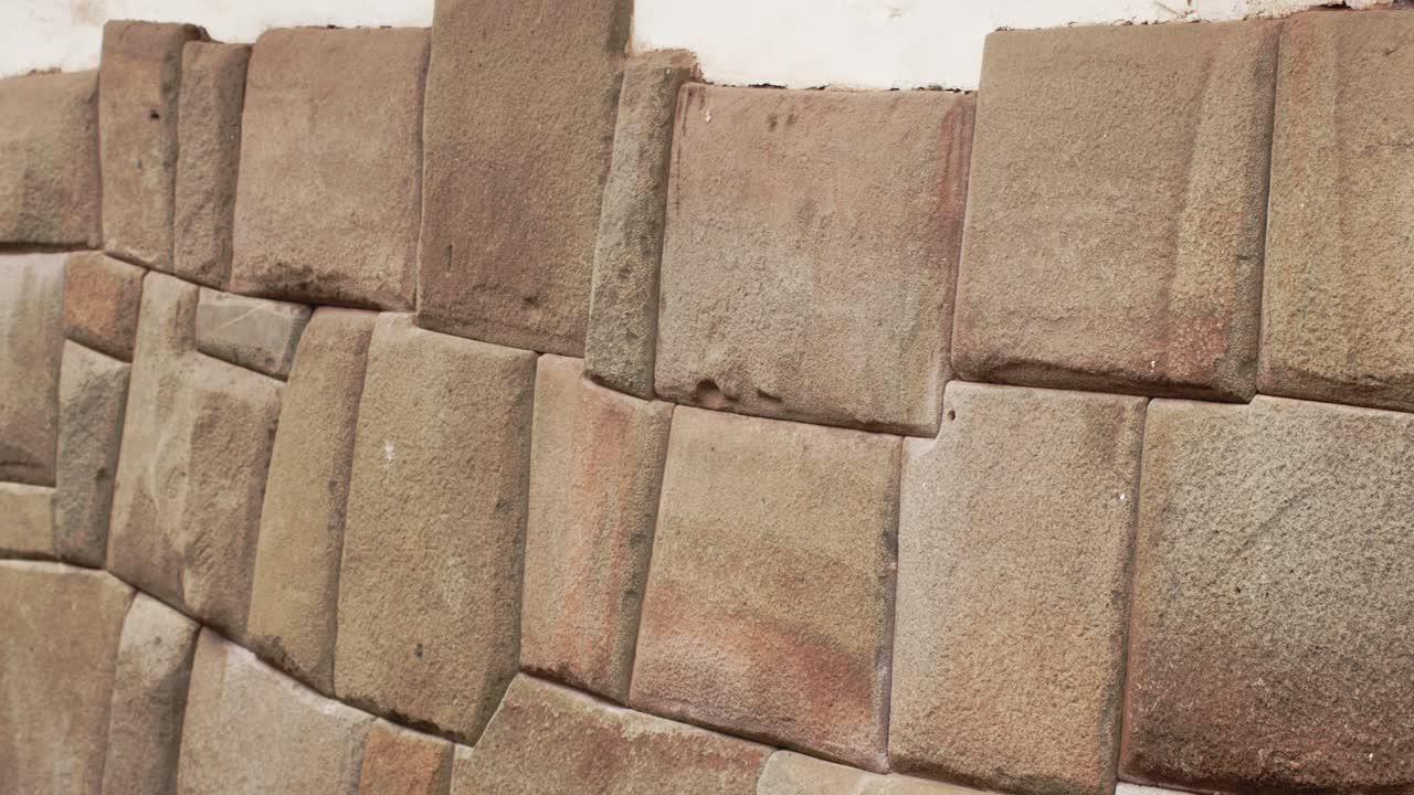 쿠스코 거석 돌담 잉카 로카 사원 4k 50fps