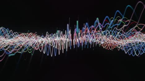 abstract sound waves visualization