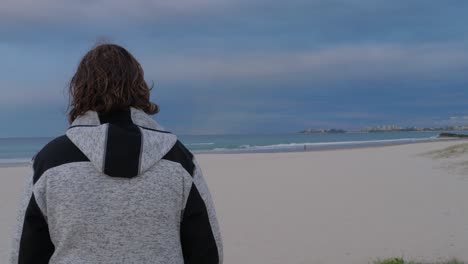 admiring the beauty of currumbin beach - gold coast australia