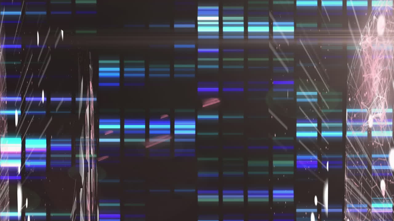 연결의 애니메이션, 글로브, 검은 공간의 조명