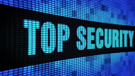 top security on digital display