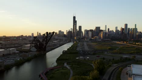vista aérea del parque ping tom y el barrio subdesarrollado &#39;78&#39;