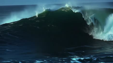 powerful ocean waves