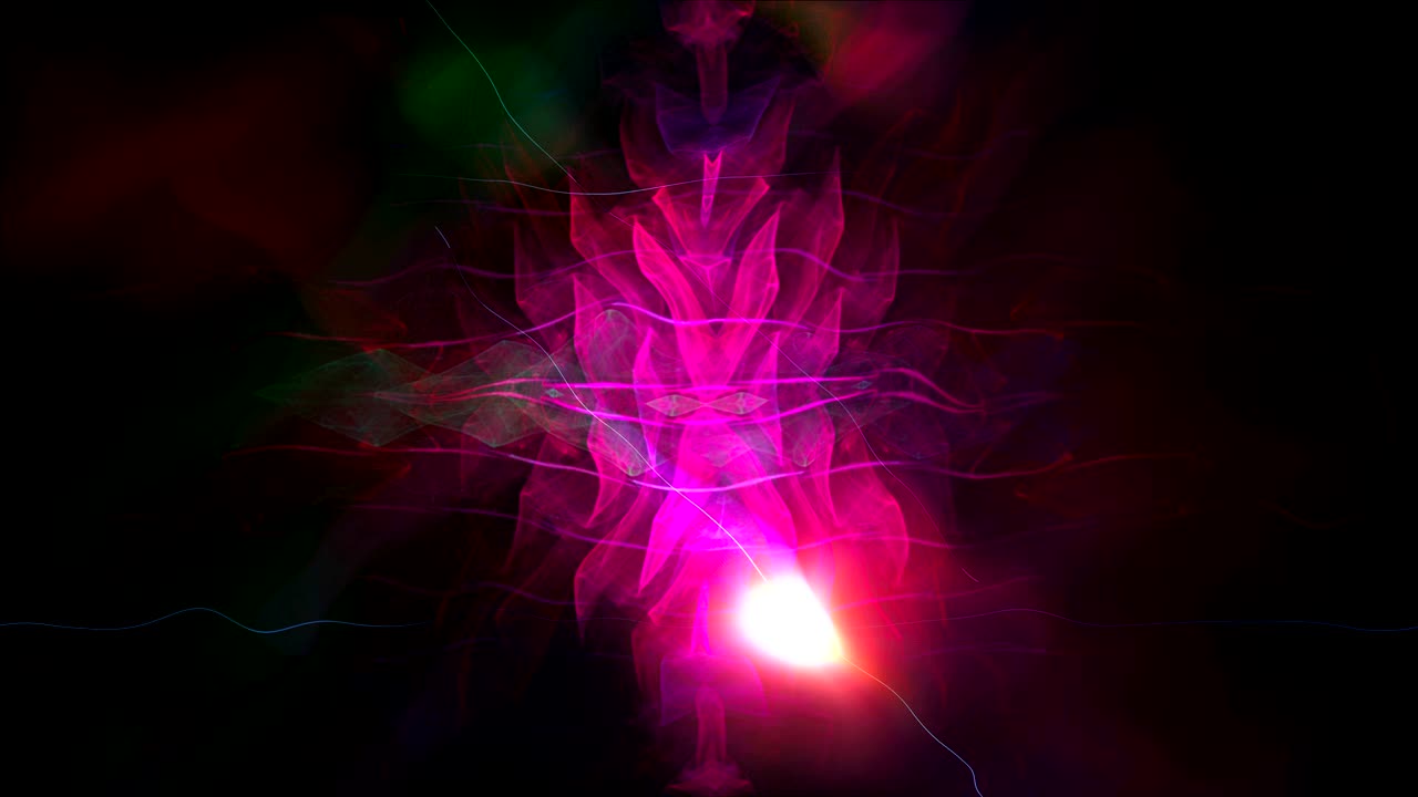 abstracción de radiación con luz - distorsión del espacio con efecto brillante, fondo generado por computadora, renderización 3d